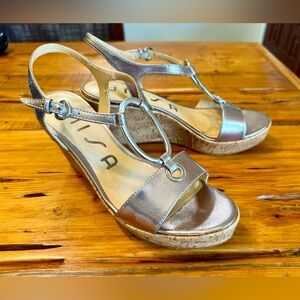 Metallic Unisa Wedges